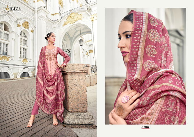 Iznik Vol 4 By Ibiza Simar Muslin Digital Printed Salwar Kameez Wholesale Shop In Surat